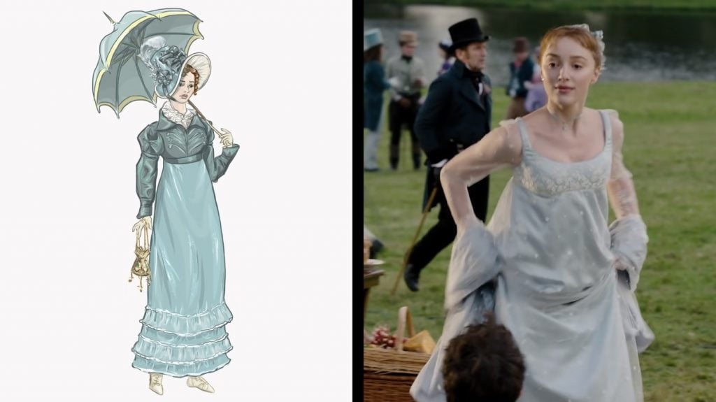 Period outfit and Bridgerton costume