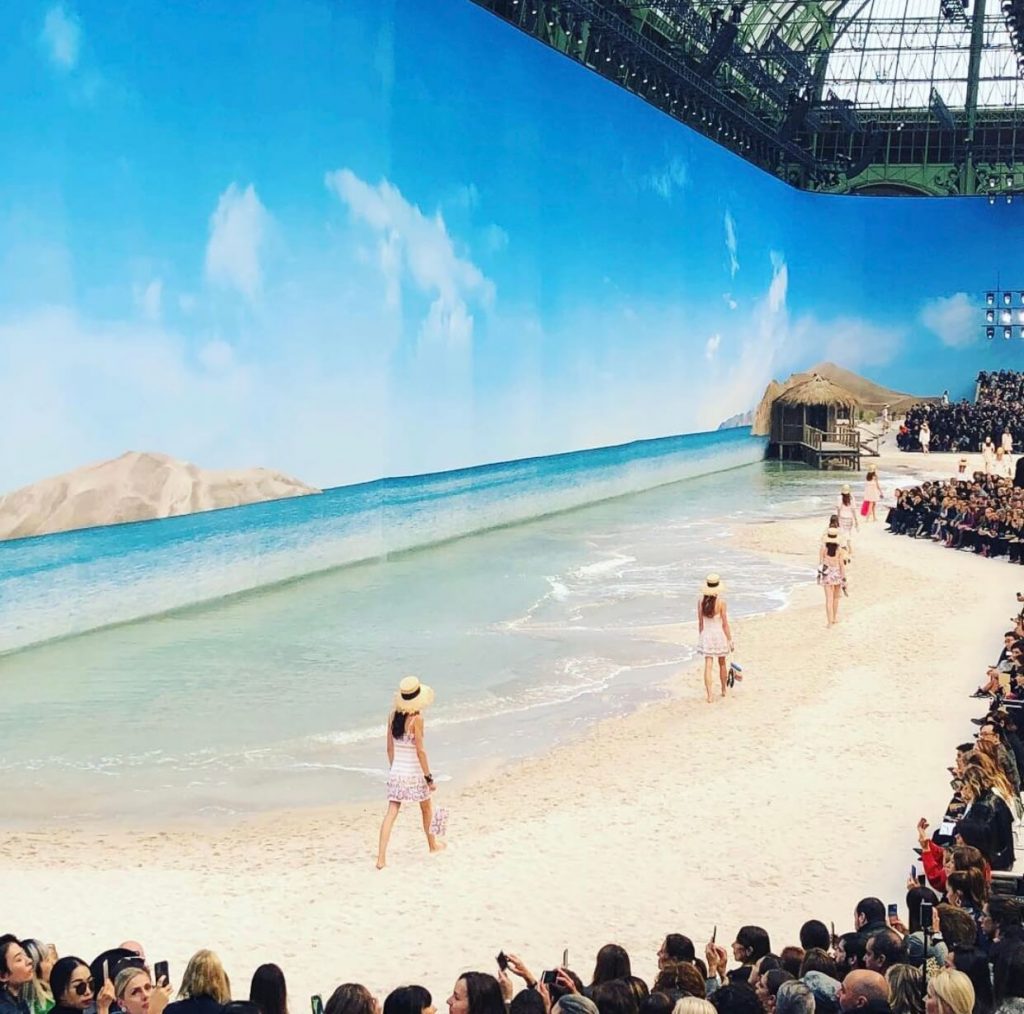 Beach decor for Chanel Spring-Summer 2018 show