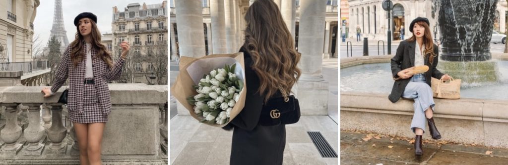 Beret and Flowers for a Parisian Style