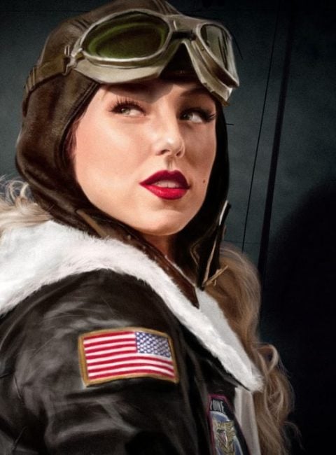 femme qui porte un blouson aviateur