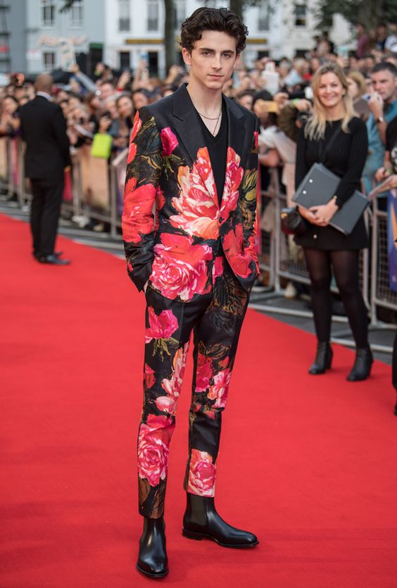 Alexander McQueen Red Carpet Outfit Chalamet