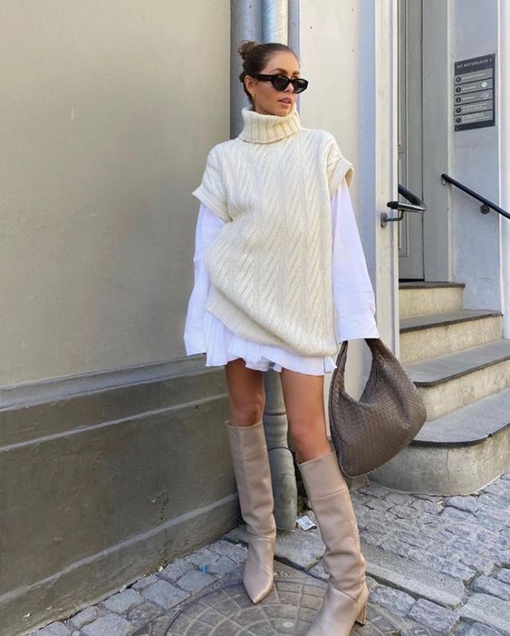 sleeveless cashmere sweater