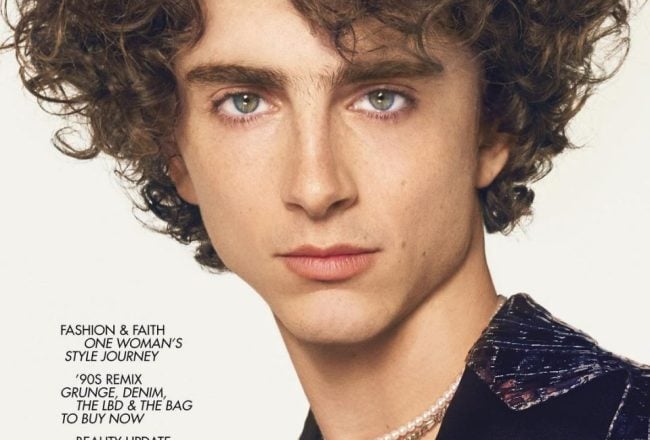 Couverture British Vogue Timothée Chalamet