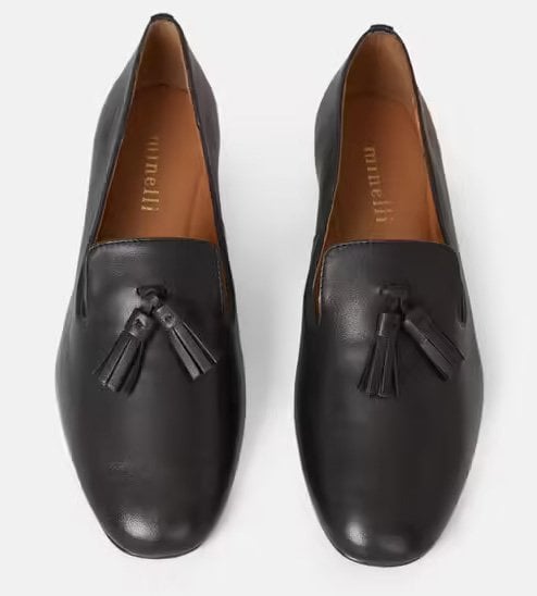 Black Ermance loafers for women from Minelli