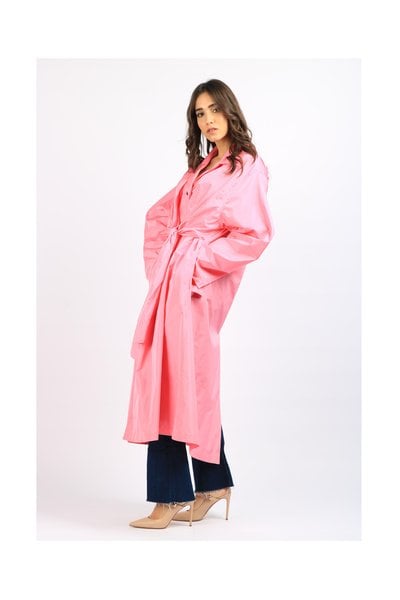 pink coat 