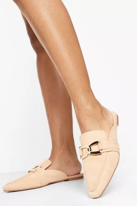 Nude Style Open Back Mules