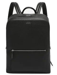 One of the grained leather laptop backpacks for men by Smythson