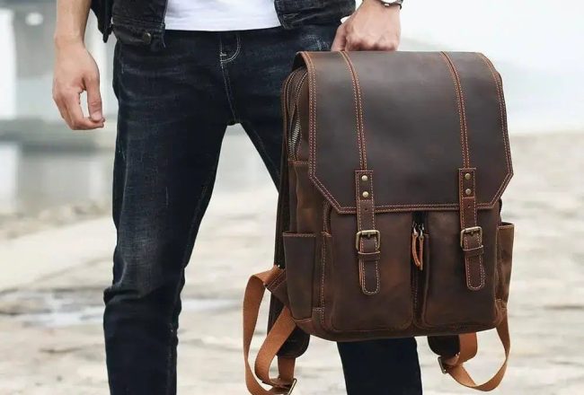 Sac a dos homme cuir vintage