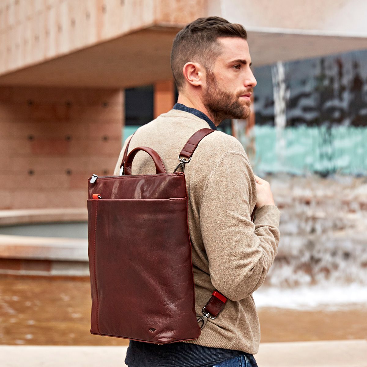 Sac a dos ordinateur homme en cuir