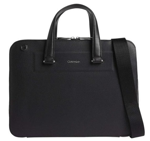 Minimalist laptop bag for men by Calvin Klein Leather Goods