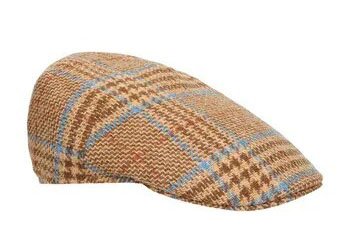 Flat goosebill cap Paris checkered from the brand Borsalino