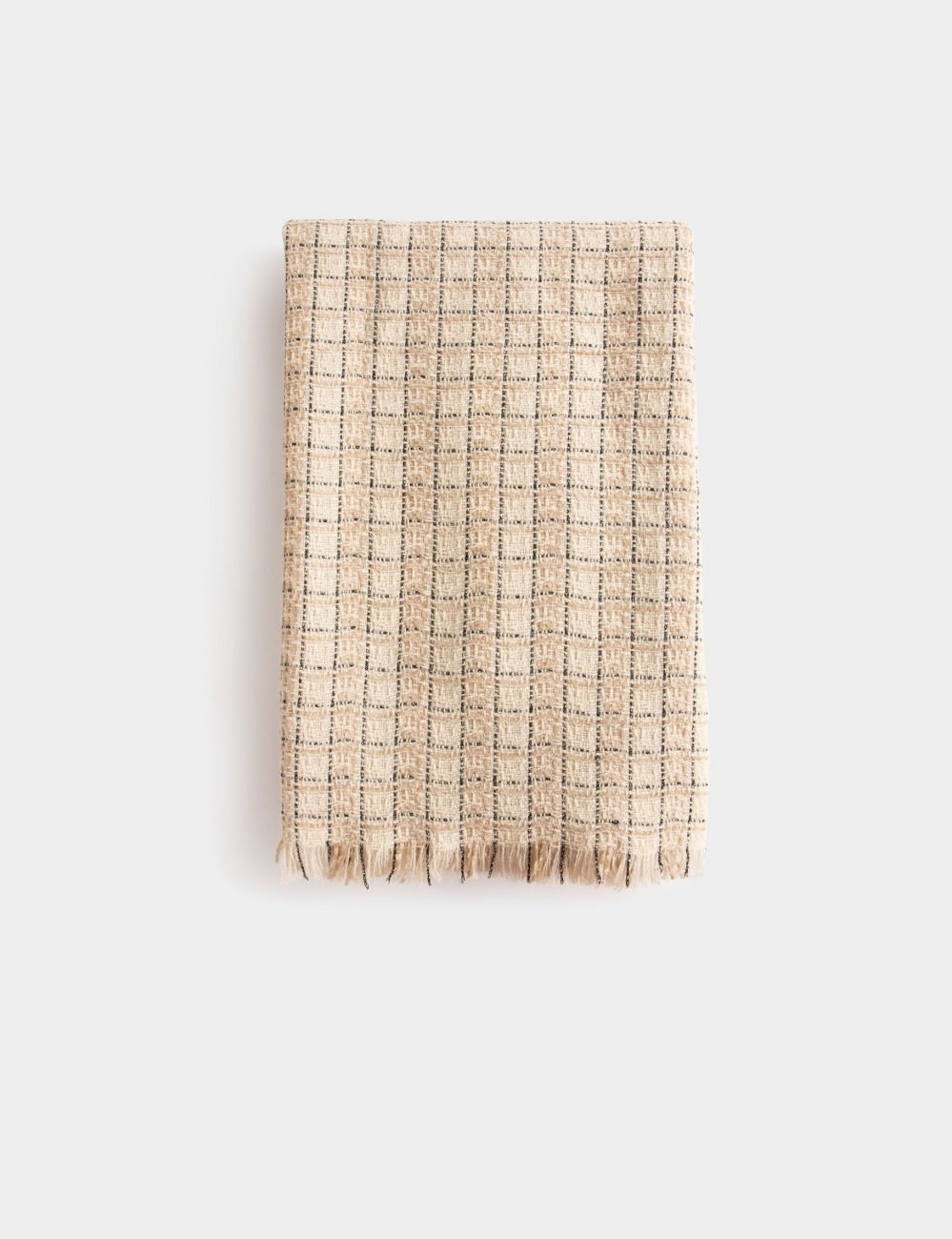 Christmas gift ideas for women: 15 items under 100 euros 28 charpe imprime carreaux ivoire femme or 32536300918170203