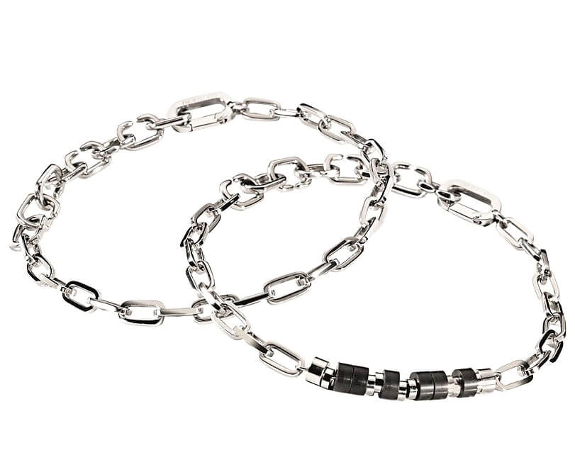 One of the chain models for men's bracelets: the forçat chain