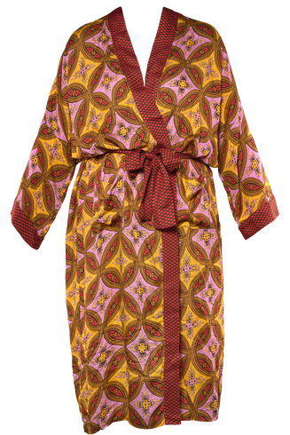 Long kimono tissu africain