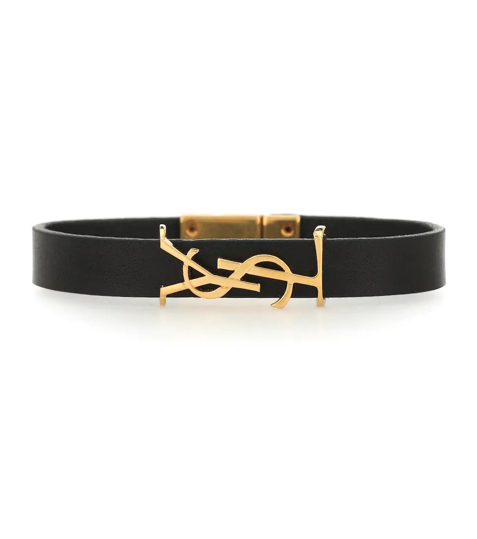 YSL gold monogram belt