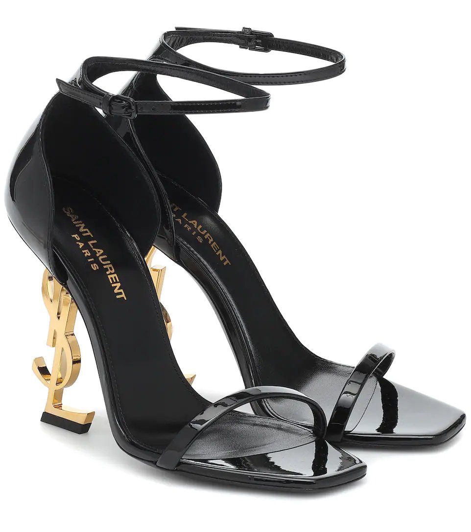 YSL monogram high-heeled shoes