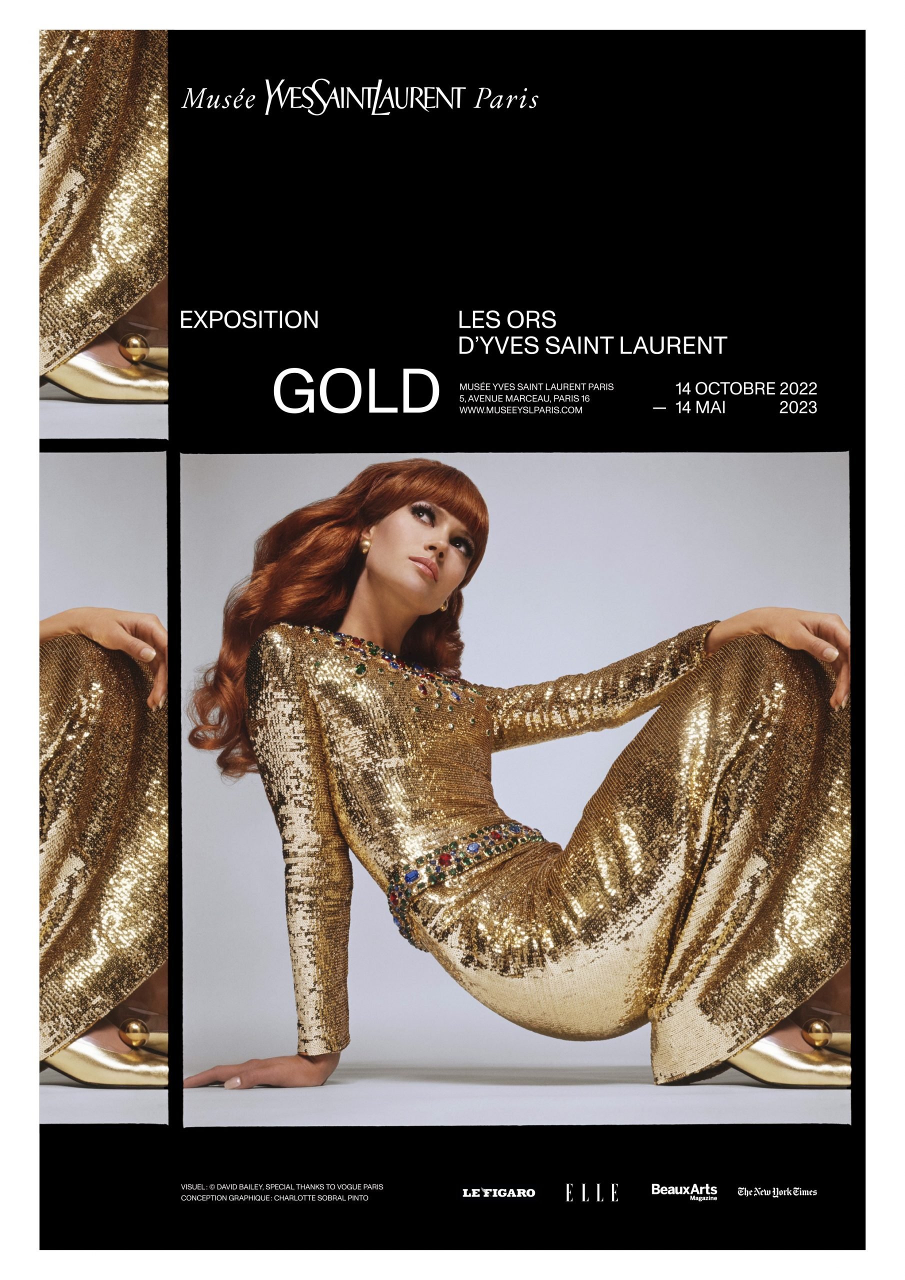 Affiche les ors d'Yves Saint Laurent