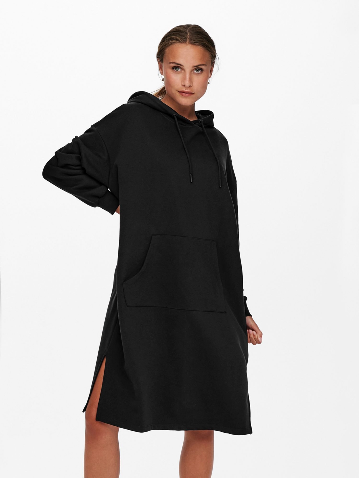 black sweatshirt dress from Only