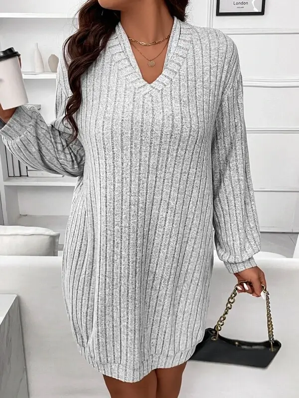 Wool sweatshirt dress from SHEIN