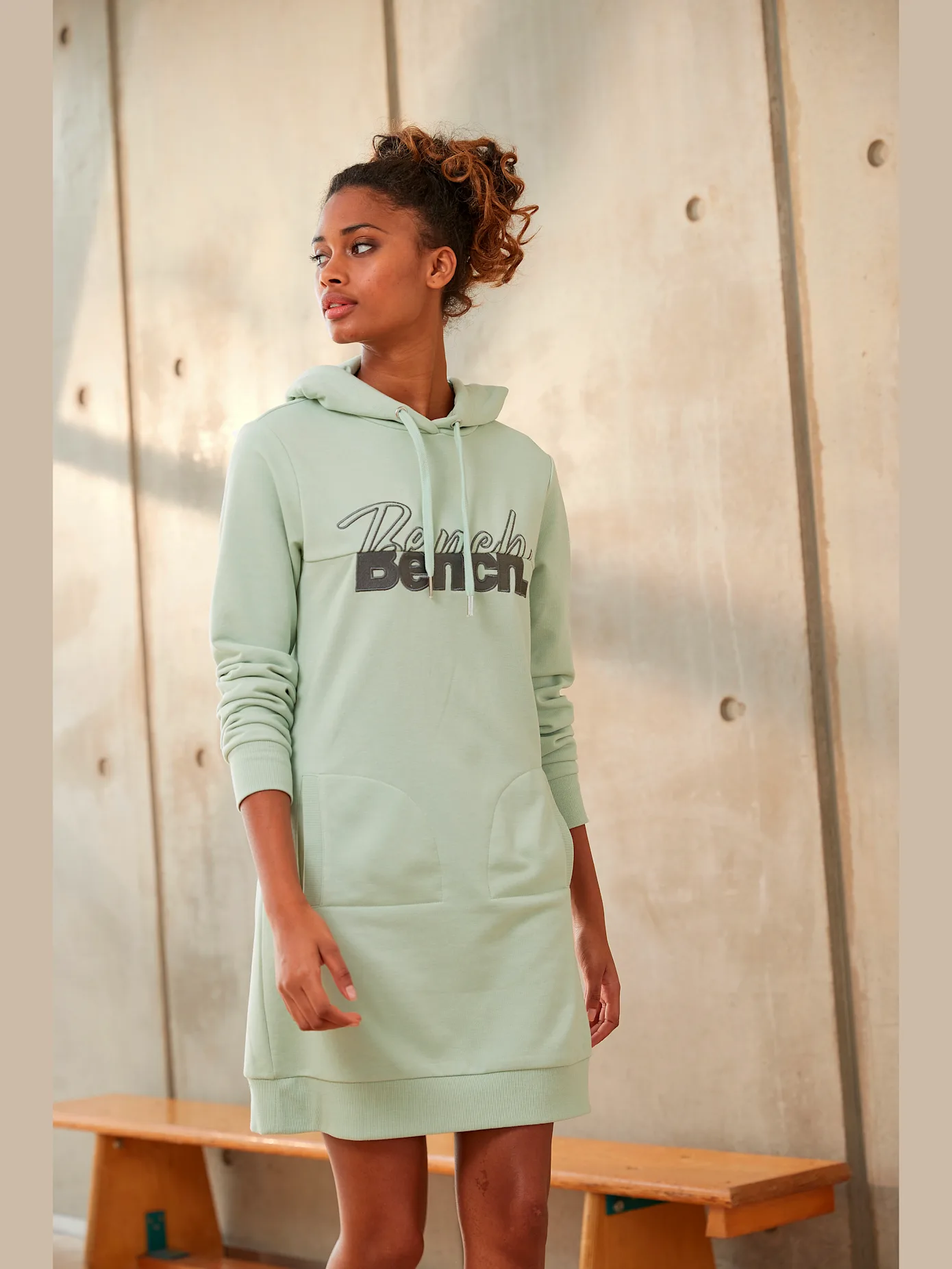 Green sweatshirt dress from Bench