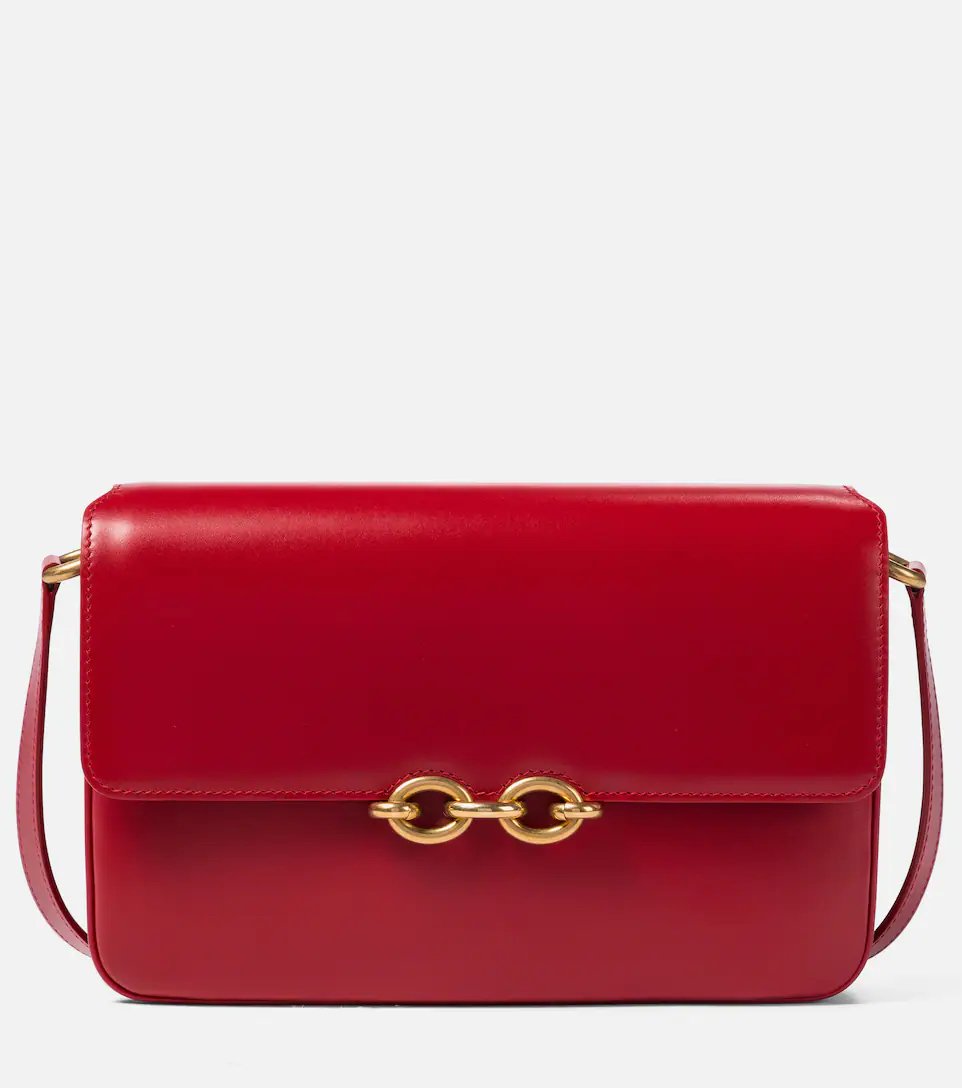 Minimalist red YSL bag