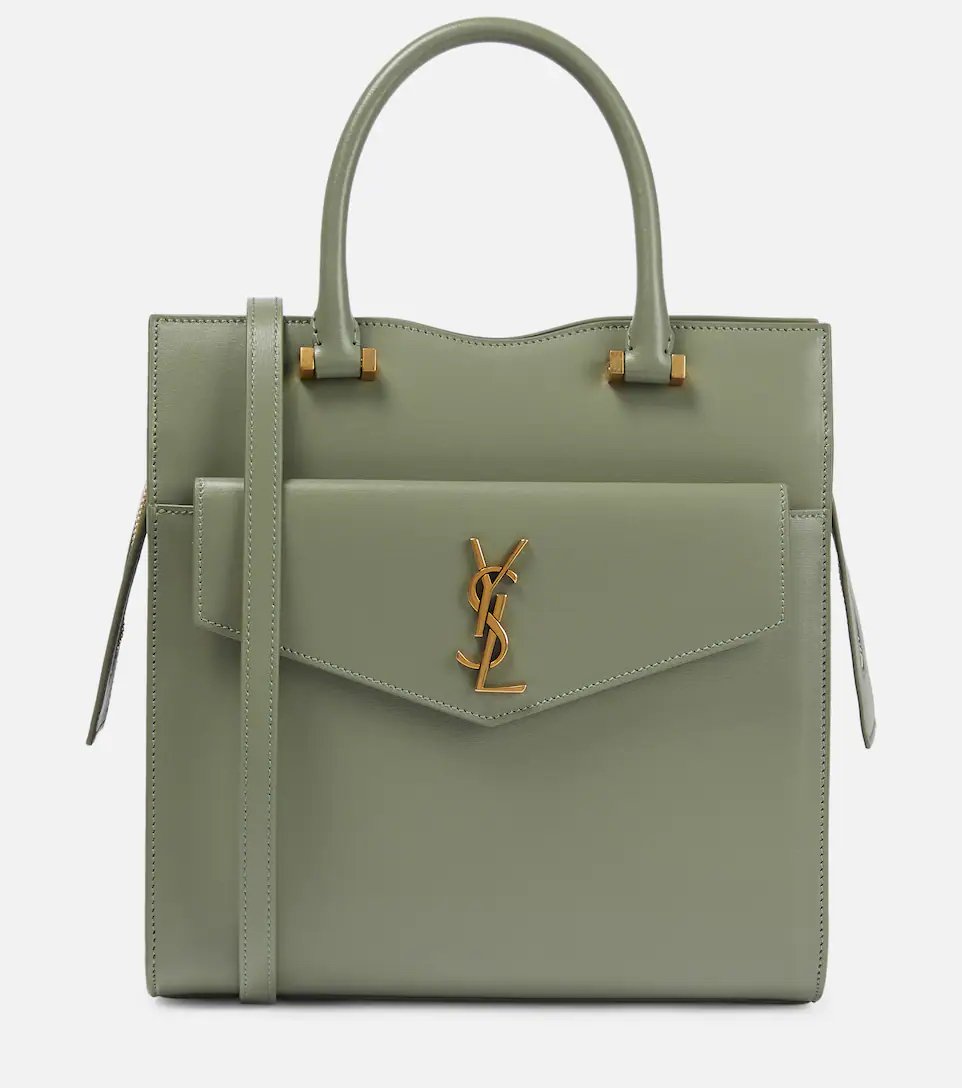 Pastel green YSL handbag