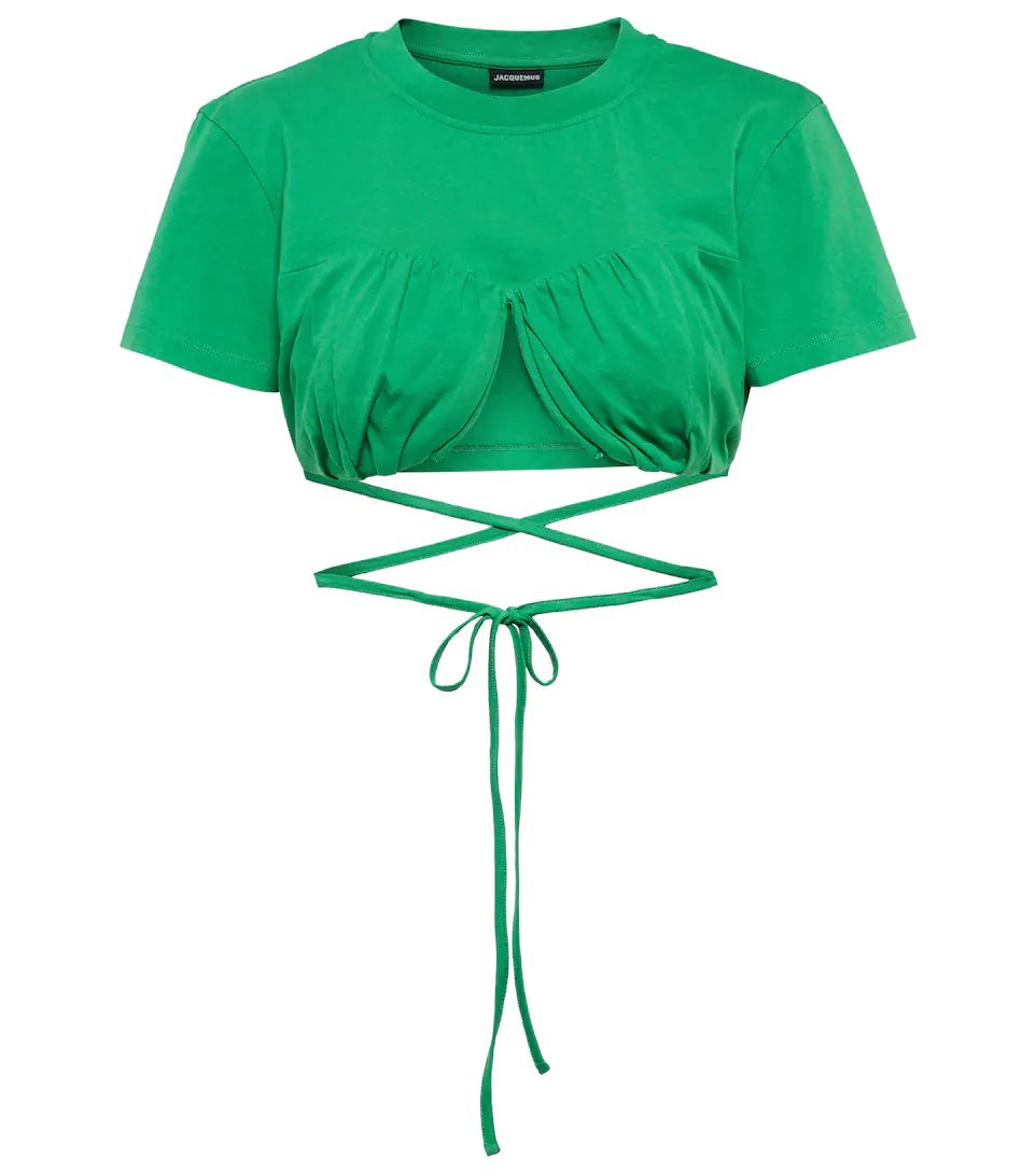 Green Jacquemus baci top