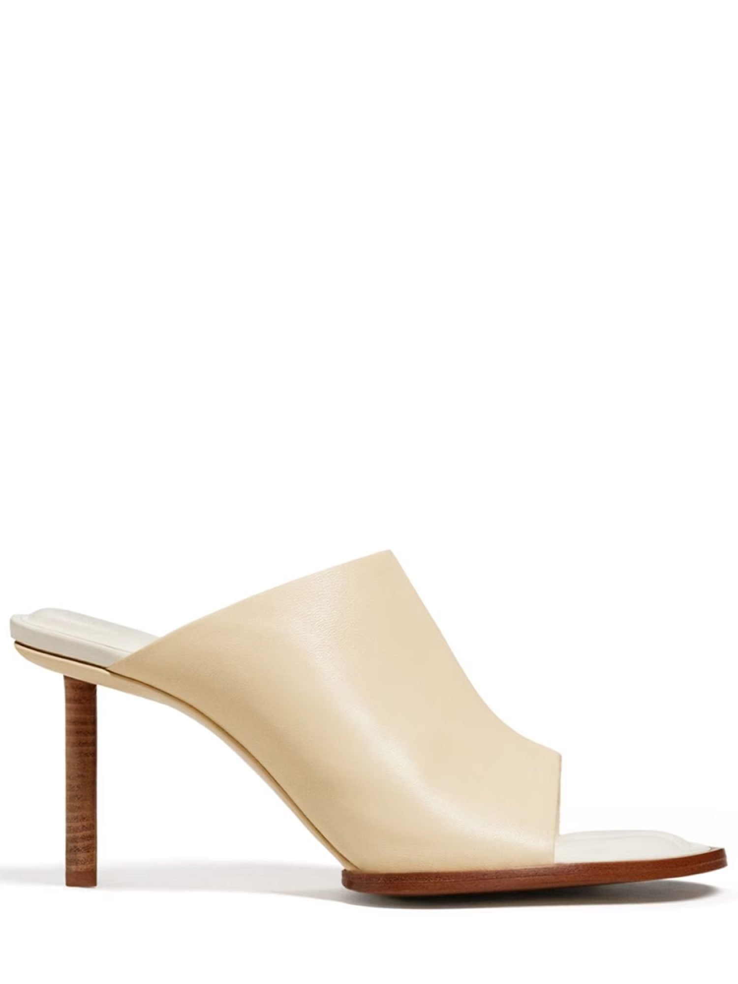 Pair of Jacquemus round heel mules