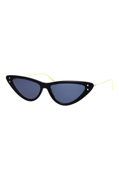 Pair of Dior sunglasses with black and gold frames