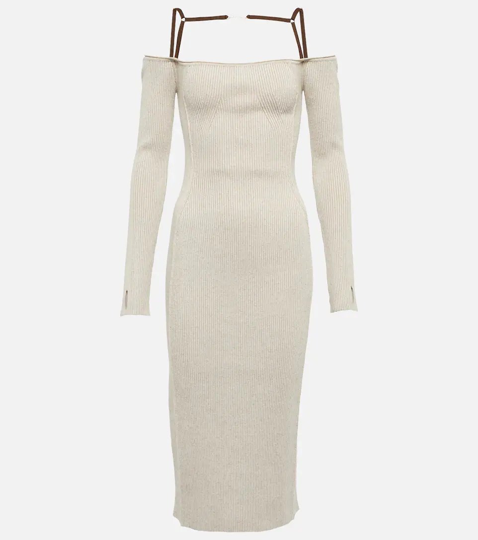 Jacquemus midi dress with straps