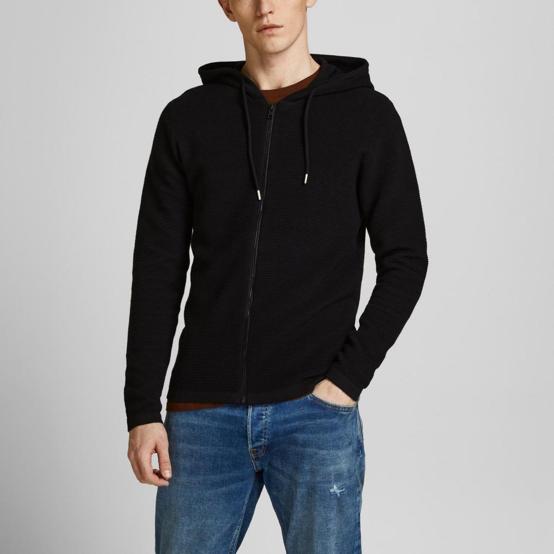 Long hooded cardigan for men from Jack & Jones