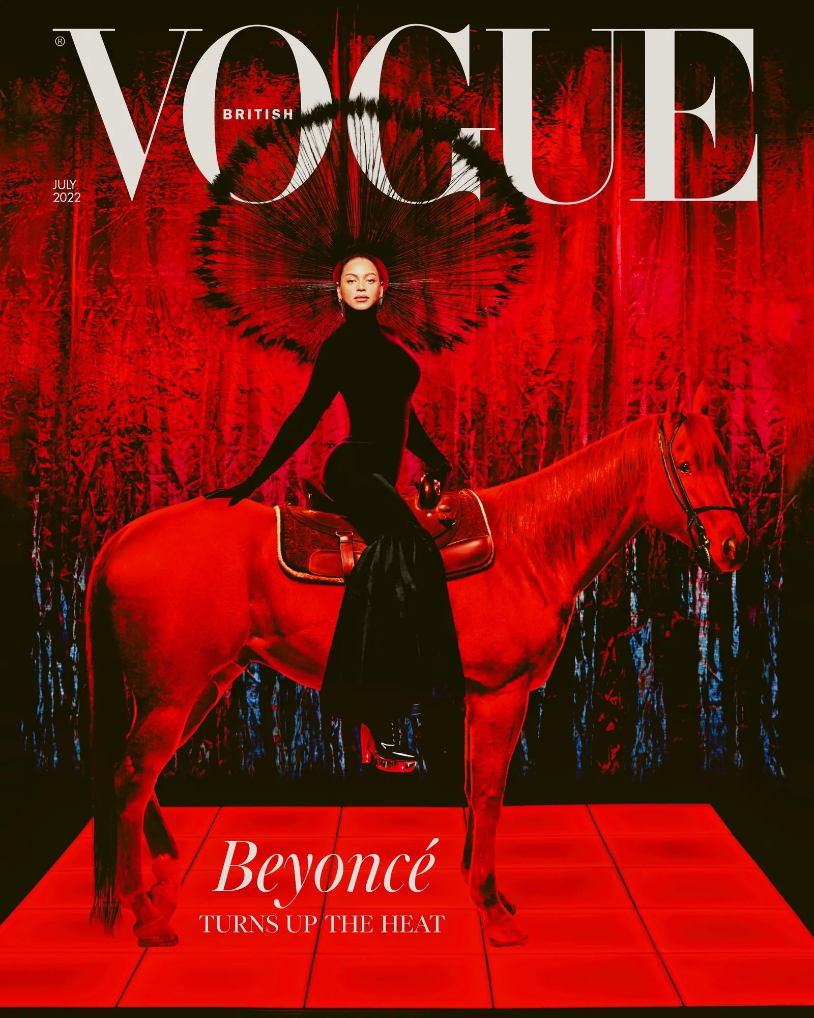 Beyoncé dressed in Harris Reed on Vogue cover