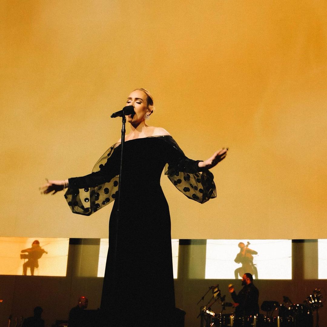 Nina Ricci creation by Harris Reed worn by Adele