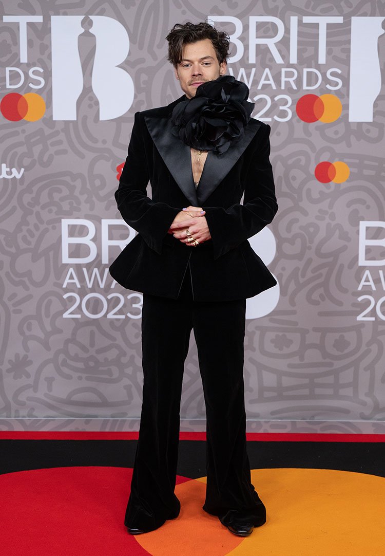 Nina Ricci creation by Harris Reed Brit awards Harry Styles