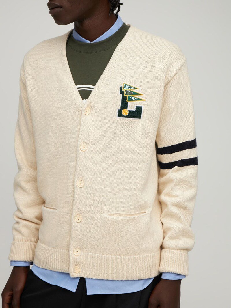 Lacoste university spirit cardigan