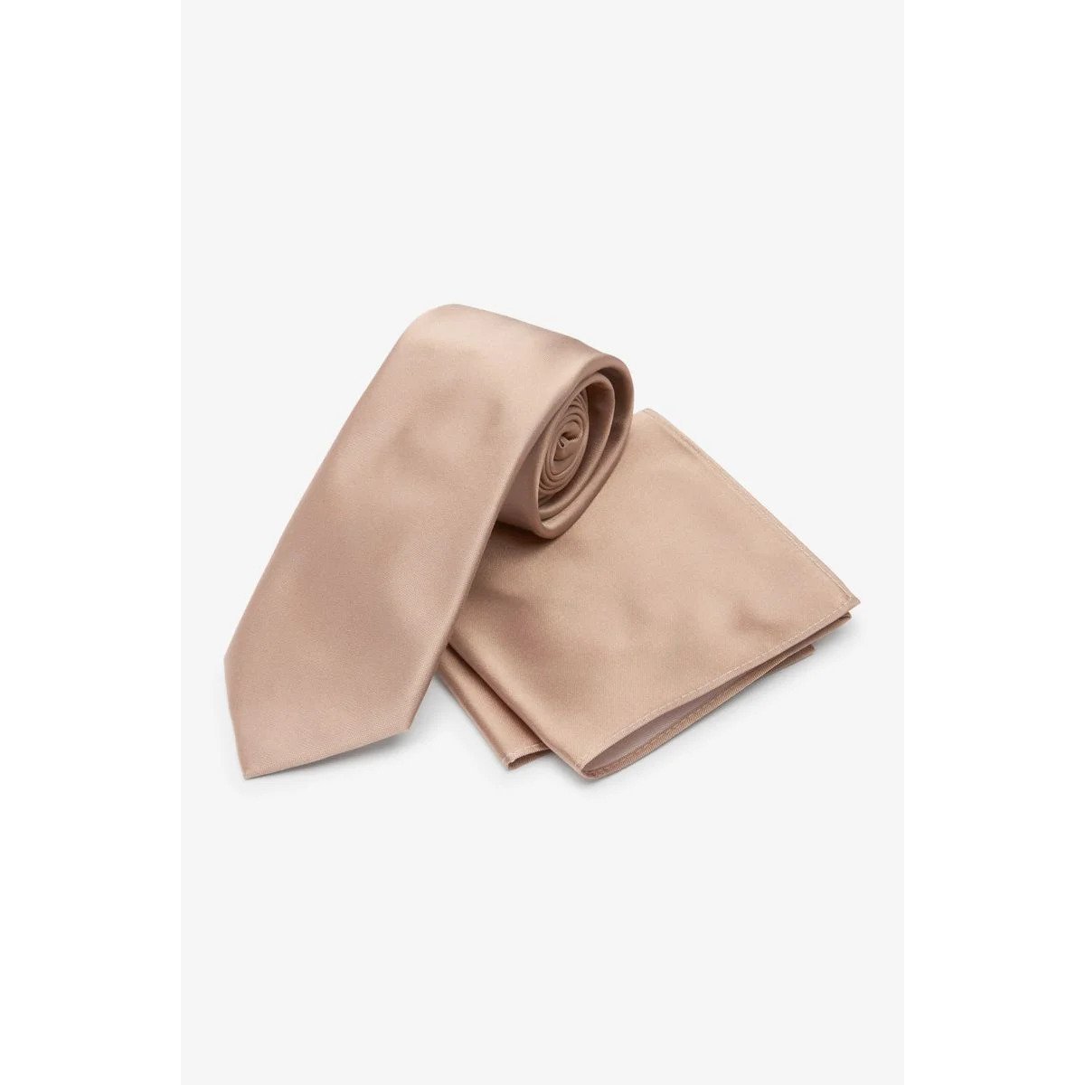 Cream satin silk tie by Next