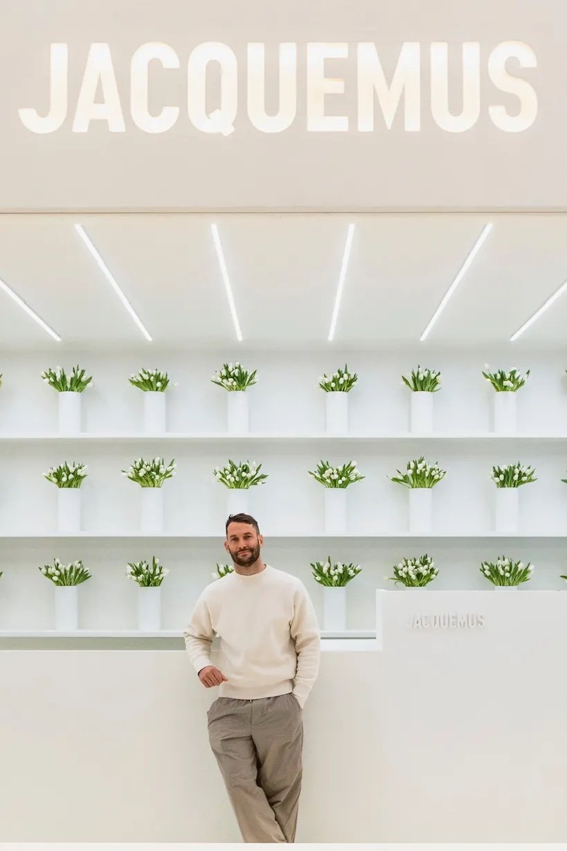 Simon Porte Jacquemus, event at Galeries Lafayette