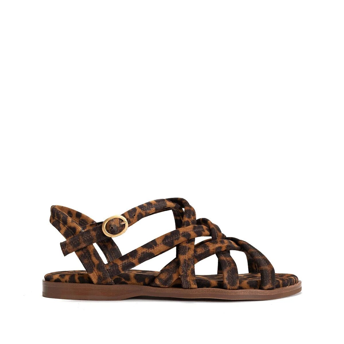 Leopard leather sandals for women by Anonymous Copenhagen