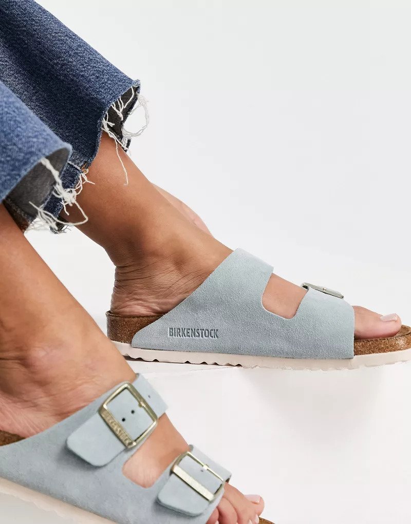 sandales femme birkenstock bleu ciel