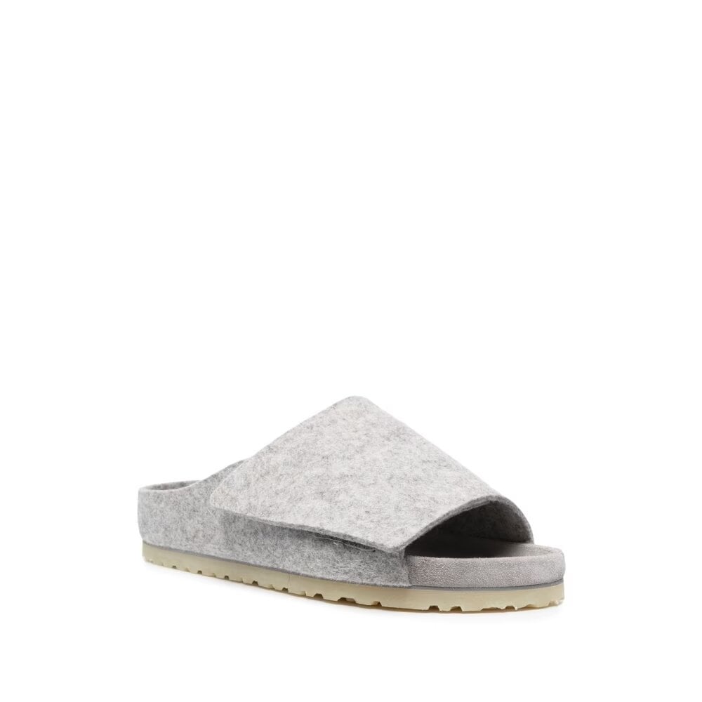 Gray Birkenstock sandals