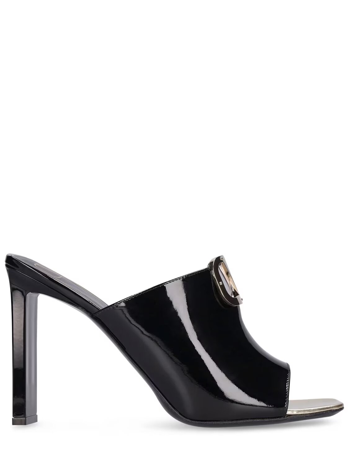 Valentino patent leather heeled sandals