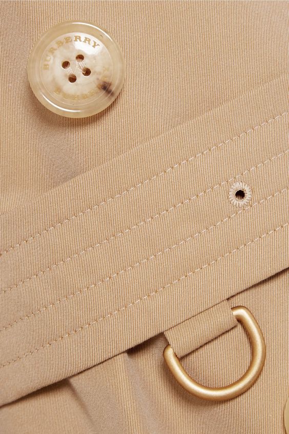 Details of Burberry trench coat