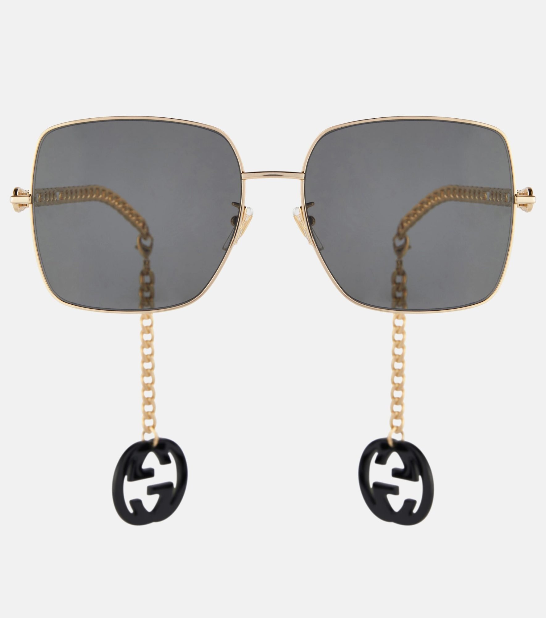 Gold square sunglasses Gucci