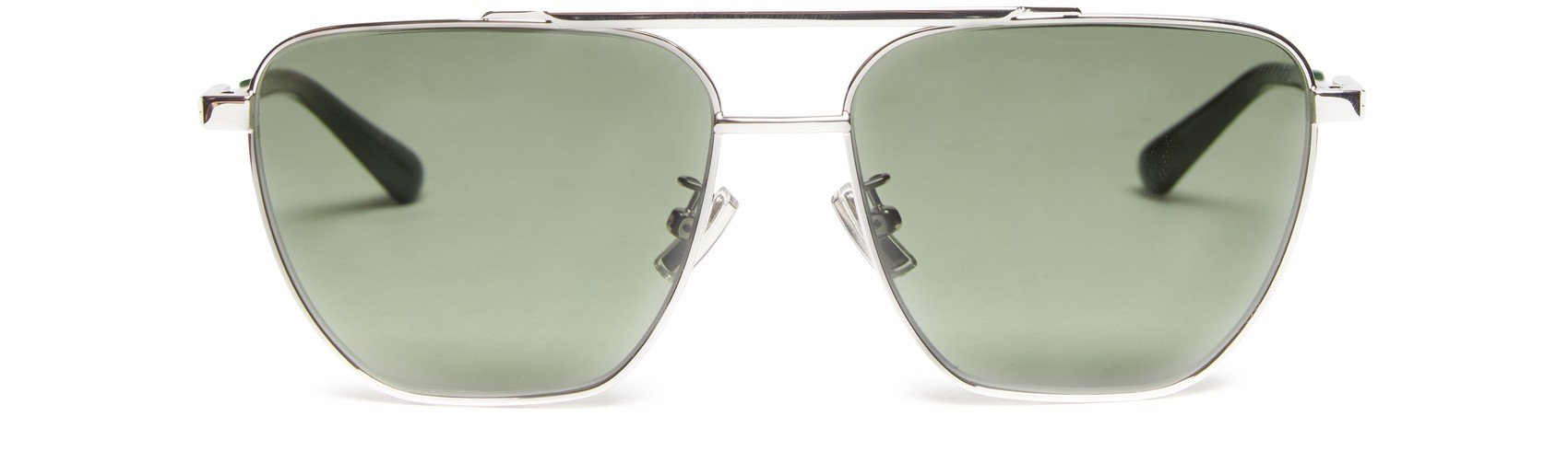 Bottega Veneta Silver Metal Sunglasses