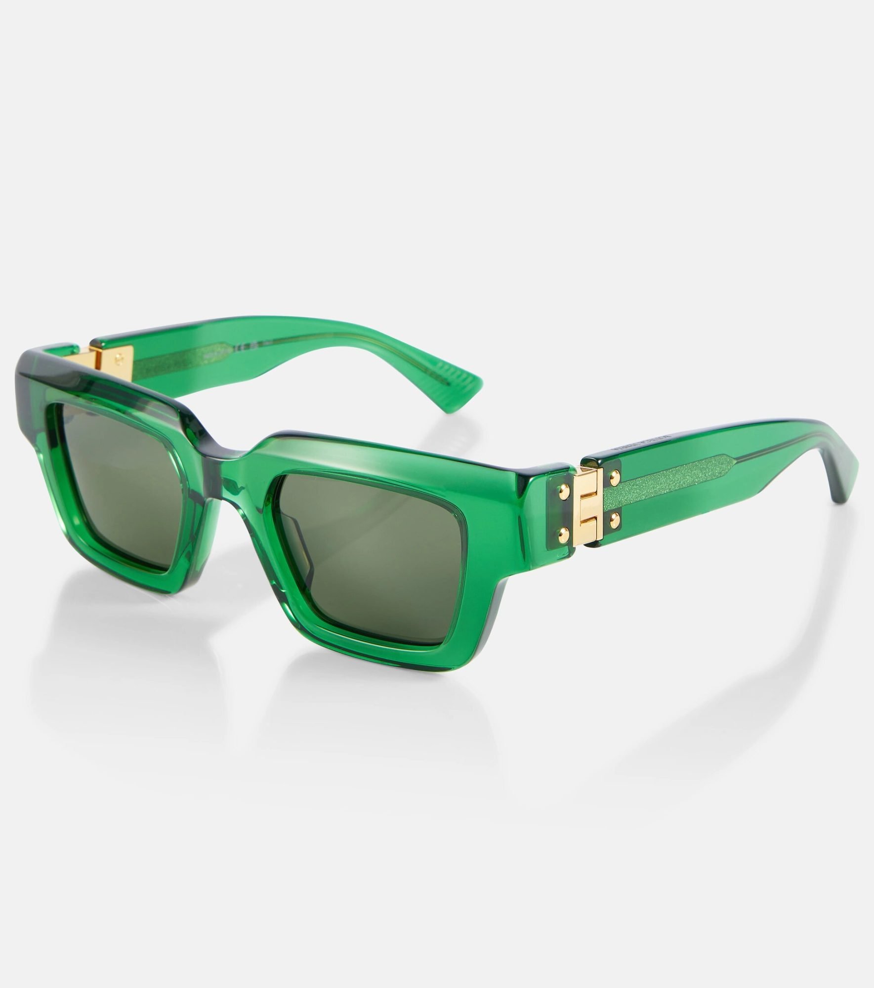 Green square sunglasses Bottega veneta