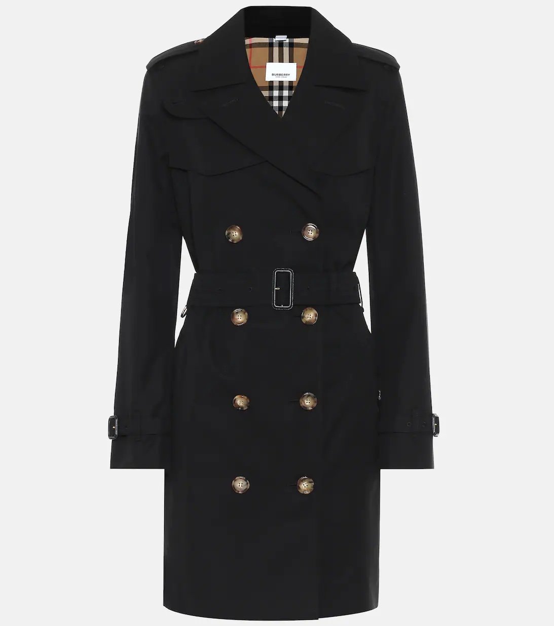 The Islington black Burberry trench