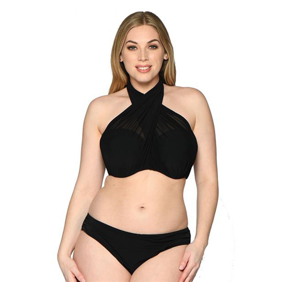 Black bandeau bikini Curvy Kate