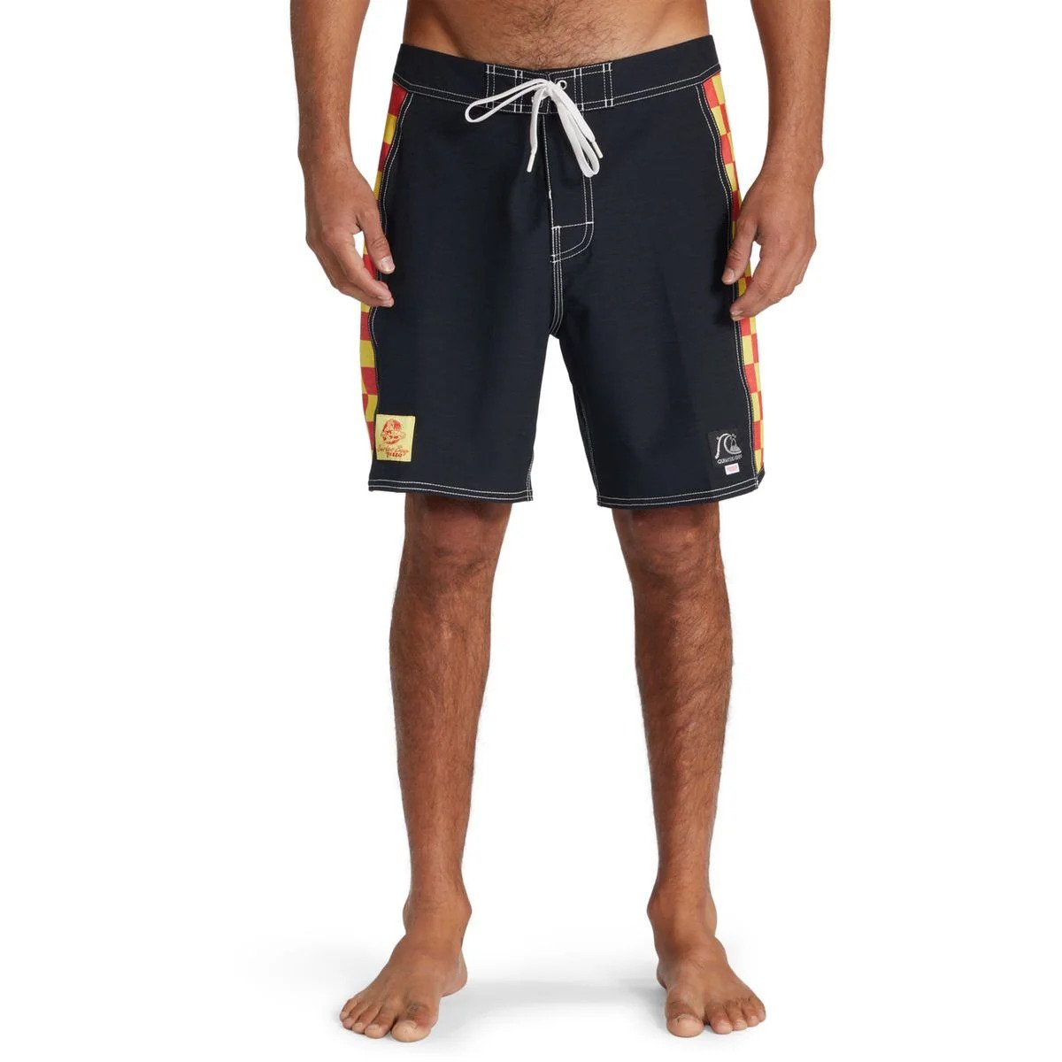 Black boardshort with flat waist by Quicksilver