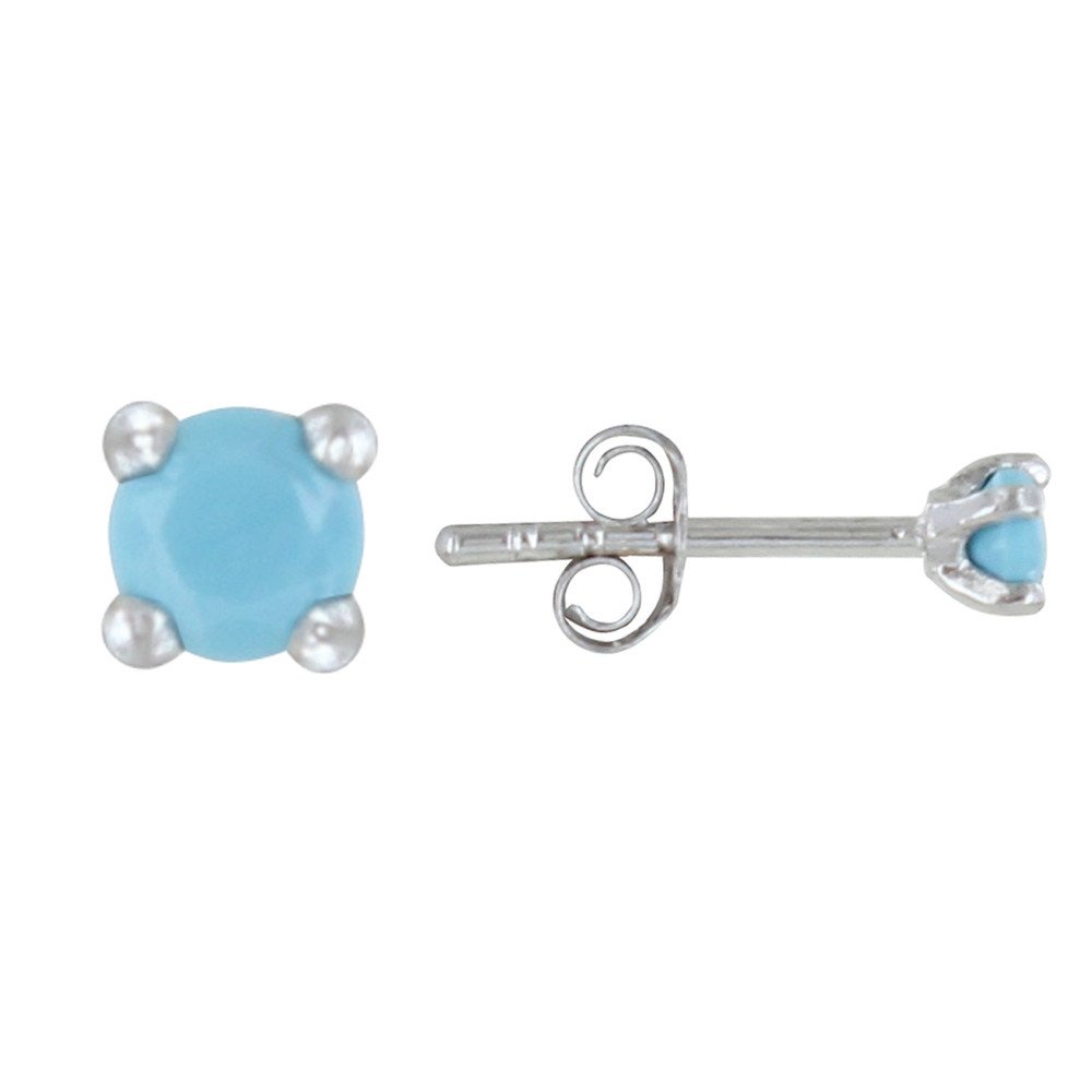 Turquoise Pearl Stud Earrings