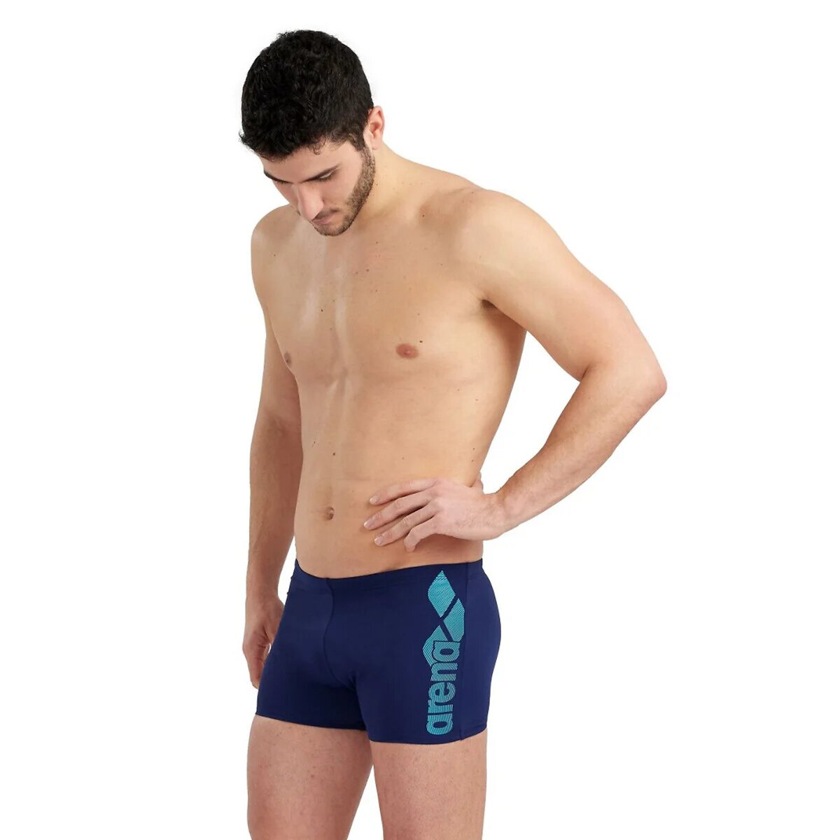 Navy blue Arena swim boxer